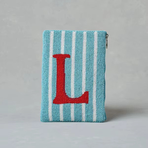 Monedero de Algodón con Diseño de Flores Bordadas y Cuentas, Ecológico, con Cierre, para Mujer, para Guardar Dinero, Tarjetas, Maquillaje, Regalo - Product Image 1