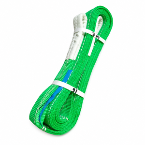Provina Sling en sangle polyester verte, capacité 2 tonnes, motif plat personnalisé, haute résistance, largeur 50 mm, facteur de sécurité 8:1 pour - Product Image 6