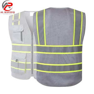 Chaleco de Seguridad Reflectante de Alta Visibilidad de Último Diseño, Chaleco de Trabajo Industrial de Alta Visibilidad, Fabricante OEM Personalizado 2026 - Product Image 6