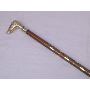 Bastón de Caminar Duradero, Antideslizante, Ligero y con Soporte Fuerte para Personas Mayores, Bastón de Madera con Incrustaciones de Latón de AYAANS - Product Image 5