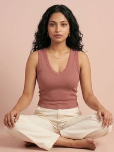 Women SOLID Pink Ribbed V Neck <b>Top</b> Casual <b>Short</b> <b>Sleeve</b> Slim Fit <b>Knit</b> Shirt <b>Ladies</b> Fashion Basic Everyday Wear Stretchy <b>Top</b> - Product Image 3