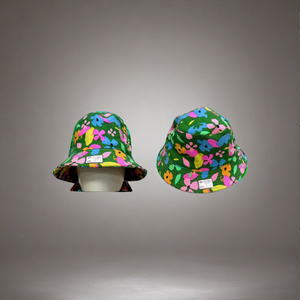 Chapeau Bob Personnalisé Imprimé à Motifs 100% Coton Vert Tropical – Casquette d'Été Unisexe à Imprimé Jungle pour Activités Décontractées en Extérieur – Vente Flash - Product Image 2