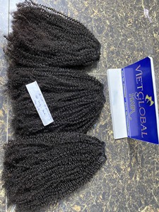 Crépus Bouclés Vierge Machine Double Trame Double Dessiné En Gros Paquet De Cheveux Bruts Couleur Naturelle Cheveux Vietnamiens 100g Ensemble Femmes - Product Image 5