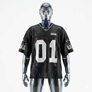 Trendy Unisex American Football Jersey <b>Y2K</b> Oversized V Neck Graphic Number Short Sleeve Streetwear Cute Soccer Sports <b>Top</b> Vendor - Product Image 1