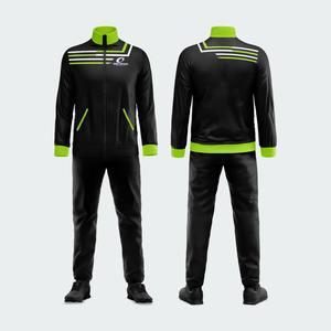 Survêtements de sport pour hommes, personnalisables avec logo, ensemble de survêtements zippés pour la gym et l'entraînement - Product Image 3