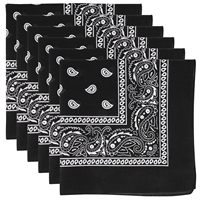 Bandana en toile de coton et polyester personnalisée en gros, imprimé ancre, écharpe écologique sérigraphiée, fabricant OEM ODM Hip Hop