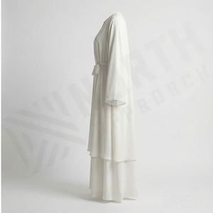 Elegante Vestido Abaya Musulmán para Mujer, Khimar Islámico, Ropa Abaya Moderna, Vestido Largo, Abaya Oversize Plisada - Product Image 3