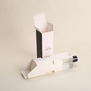EcoRev Custom Eco-Friendly Soft Folding Perfume <b>Bottle</b> Packaging <b>Box</b> Hot Stamping UV Logo Paper Lining Elegant Embossing Folder - Product Image 5
