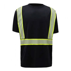Camisetas de Alta Visibilidad con Cinta Reflectante para Trabajo, Construcción y Seguridad Personal, Manga Corta, en Venta con Servicio OEM - Product Image 5