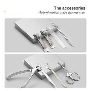 Multi function Stainless Steel Nail Clipper Set Manicure Pedicure Scissor Tweezers Nail Art Tools Set - Product Image 4