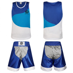 Ensemble d'uniformes de boxe personnalisés professionnels, respirants, à séchage rapide, 100% polyester - Product Image 1