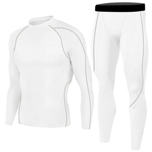 Conjunto de Compresión de Manga Larga para Hombre, Spandex/Poliéster, Secado Rápido, Cómodo para Uso Diario, Servicio OEM - Product Image 4