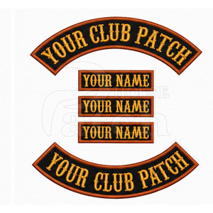 Parches para chalecos de motocicleta, insignias bordadas personalizadas para motociclistas, parche trasero personalizado para clubes, grupos y eventos. - Product Image 2
