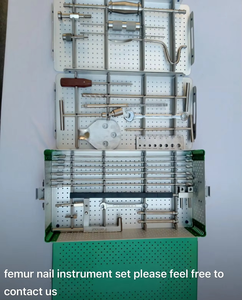 Juego de Instrumentos Quirúrgicos Ortopédicos de Acero Inoxidable para Clavos Tibiales, Herramientas Manuales Esenciales para Implantes Ortopédicos, Grado A+ Clase II - Product Image 1