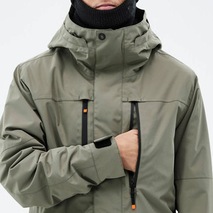 Combinaison de ski et snowboard homme personnalisée 2026, vertâtre, imperméable, à capuche, avec fermeture éclair, imprimée, pour l'extérieur - Product Image 4