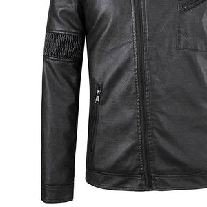 Veste en cuir de qualité supérieure, service OEM, prix abordable, matériau de première qualité, vestes en cuir pour hommes - Product Image 6