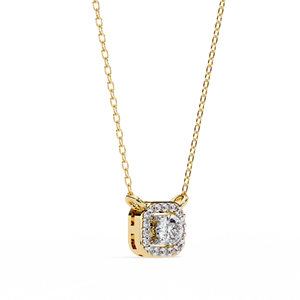 จี้เพชรทรงกลมแบบมินิมอล ทองคำแท้ 14K ประดับเพชรแล็บ สำหรับผู้หญิง ของขวัญสำหรับงานปาร์ตี้ - Product Image 5
