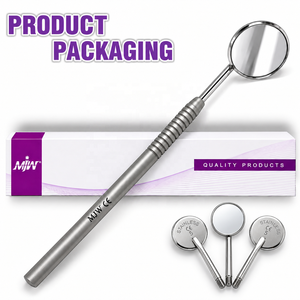 Espejo Bucal Dental de Acero Inoxidable MJW con 3 Cabezas Adicionales — 45 °   Instrumento de Diagnóstico para Examen Intraoral Angulado - Product Image 6