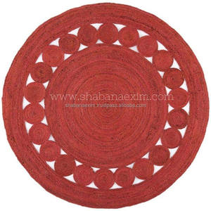 Outdoor Jute <b>Rug</b> Braided for Home Decor Jute <b>Rug</b> Mat Round <b>Large</b> Outdoor <b>Rug</b> Jute Carpets Indian Manufacturer - Product Image 3