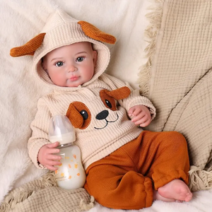 Poupée Reborn Artisanale Babeside <span class=keywords><strong>Jamie</strong></span>, 20 Pouces, Petit Bébé Garçon, Corps Souple en Vinyle - Product Image 5