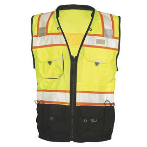 Chaqueta Informal de Malla Reflectante con Cierre de Cremallera, Buena Ropa de Trabajo, Chaleco para Voluntarios, Ropa de Invierno - Product Image 2