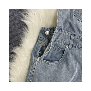Peto de trabajo elegante para mujer, de algodón, suave, duradero, cómodo, con tirantes ajustables, estilo casual urbano - Product Image 3