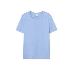 เสื้อยืดคอกลมแขนสั้นผ้าเจอร์ซีย์เนื้อผ้าฝ้ายแท้ 100% สำหรับผู้ชาย สีพื้นเรียบง่าย สไตล์ลำลอง สตรีทแวร์ - Product Image 3