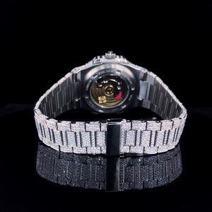 นาฬิกาข้อมือสแตนเลส ETA ระบบอัตโนมัติ ดีไซน์คลาสสิก ฮิปฮอป สำหรับทุกเพศ ผลิตด้วยมือ งานศิลปะเครื่องประดับความงามสุดหรู รุ่นลิมิเต็ดอิดิชั่น - Product Image 5