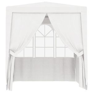 Carpa para Fiestas de Polietileno Blanco Resistente al Agua de 6.6 x 6.6 pies para Bodas y Eventos - Product Image 3