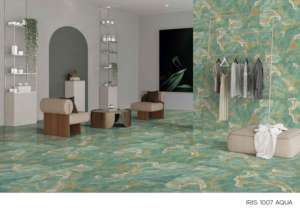 Azulejo de Porcelana Moderno Iris 600x1200, Formato Grande, Superficie con Efecto Cristal Premium, para Paredes y Pisos, Uso en Interiores y Exteriores - Product Image 4