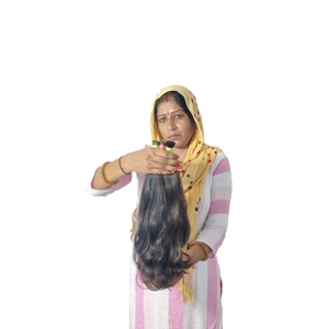 Cheveux humains indiens vierges noirs naturels en vrac, bouclés, Remy, cuticules alignées, 10-32 pouces, double trame machine, meilleure qualité, sans produits chimiques - Product Image 3