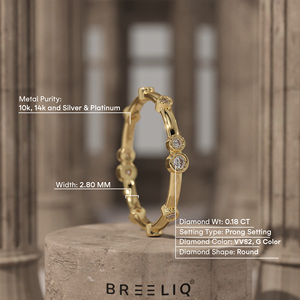 Elegant bezel set diamond <b>stacking</b> <b>ring</b> in sterling silver minimalist dainty diamond band women anniversary promise gift - Product Image 6