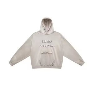High Quality Custom Logo DTG Printed Oversized Hoodie Heavyweight Fleece Winter Streetwear Manufactured Wholesale for Men - Product Image 6