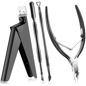 Coupe-ongles professionnel en acrylique avec logo personnalisé, pousse-cuticules, outil de soin des ongles en acier inoxydable durable pour le soin des doigts - Product Image 6