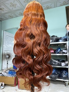 ขายส่ง! ช่อต่อผมตรงเกรด8A สีส้มอ่อนยาว6-32" - Product Image 6