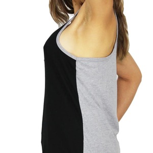 <b>Women's</b> <b>Black</b> Sleeveless <b>Tank</b> <b>Top</b> Scoop Neck Knitted Cotton Casual Solid Color Breathable Regular Length - Product Image 3