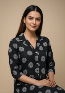 Kurti de Alta Calidad con Cordón Largo para Mujer, con Longitud Ajustable y Diseño Trenzado Resistente para Uso Diario, Disponible para la Venta - Product Image 3