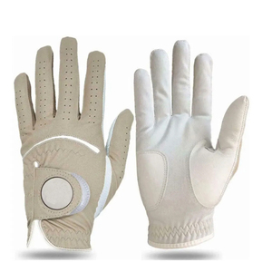 Guantes de Golf Unisex de Piel Personalizados con Impresión, Guantes de Piel de Cabra con Marcador de Bola Magnético Extraíble y Logotipo Personalizado - Product Image 4