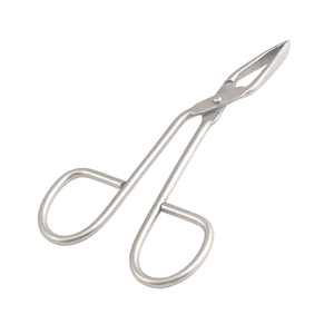 Pince à épiler professionnelle (lot de 2) en forme de ciseaux, à pointe droite, en acier inoxydable - Product Image 4