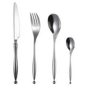 Juego de Cubiertos Modernos de Acero Inoxidable Dorado Brillante, Cubertería Pulida a Espejo, Cuchara, Tenedor, Cuchillo, Vajilla para Hotel y Restaurante, Venta al por Mayor - Product Image 2
