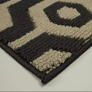 Alfombra de Yute Tejida a Mano Moderna de Primera Calidad, Gris Marrón Crema con Puntos Negros, Pelo Alto, Apta para Mascotas, Antideslizante, para Dormitorios y Salas de Estar - Product Image 1