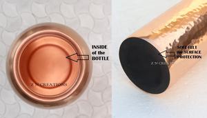 Copper Water <b>Bottle</b> 1L Portable Minimalist Design for Travel - Product Image 5