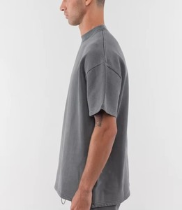 เสื้อยืดผู้ชายไซส์ใหญ่ ผ้าคอตตอน 100% น้ำหนัก 230 กรัม ระบายอากาศได้ดี ซับเหงื่อ ป้องกันรอยยับ ผ่านกระบวนการฟอกสีแบบแอซิดวอช ขายส่ง - Product Image 5