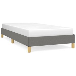 Base de Cama Doble Rectangular Gris Oscuro Tapizada en Poliéster, Juego de Cama de Estilo Moderno - Product Image 2