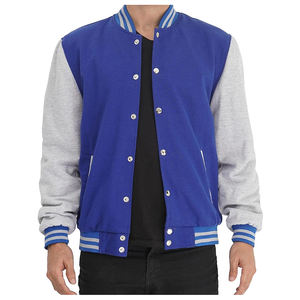 Chaqueta Bomber de Béisbol Personalizada al por Mayor para Hombre, Chaqueta Universitaria Estilo Letterman, Ropa Urbana - Product Image 1