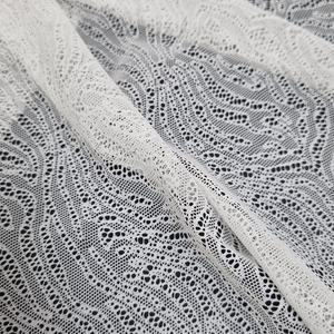 Tissu en dentelle extensible abstrait 147 cm, maille en nylon et élasthanne, respirant, doux, léger, couleur personnalisée pour lingerie et mode - Product Image 3