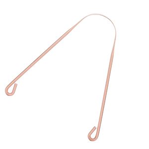 100% Pure Copper Tongue <b>Scraper</b> for Adults Natural Tongue Cleaner with Firm Grip and Travel Case Available In Bulk Quantity - Product Image 3
