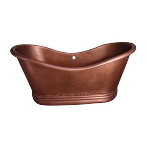 Bañera Independiente de Cobre para Adultos, Acabado Dorado, Moderna, Ecológica, de Lujo, con 40 Jets, Automática, Estilo Japonés - Product Image 2