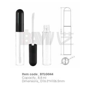 Tubes à gloss à lèvres vides en plastique haut de gamme avec étiquette personnalisée, contenants de rouge à lèvres de luxe avec bouchon à vis pour cosmétiques - Product Image 1