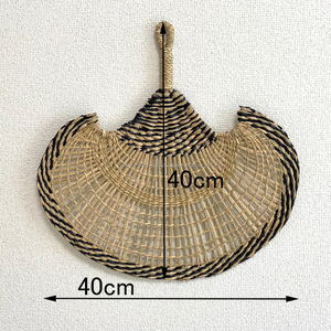 พัดหญ้าทะเลแบบดั้งเดิมสำหรับบ้านพัดหญ้าทะเลทำด้วยมือคุณภาพสูงพัดทอมือธรรมชาติสำหรับฤดูร้อน100% ทอมือธรรมชาติ - Product Image 3